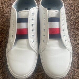 Tommy Hilfiger Women’s TWAnni White Casual Slip Sneakers -On White-8.5